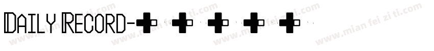 Daily Record字体转换